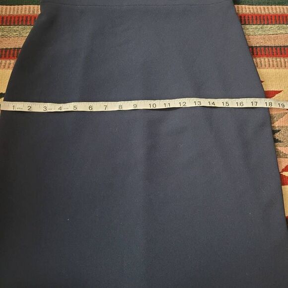 BHLDN Klara Crepe Maxi Dress Gown Sz 6 Navy Blue Halter Crisscross Bridesmaid - Picture 10 of 13